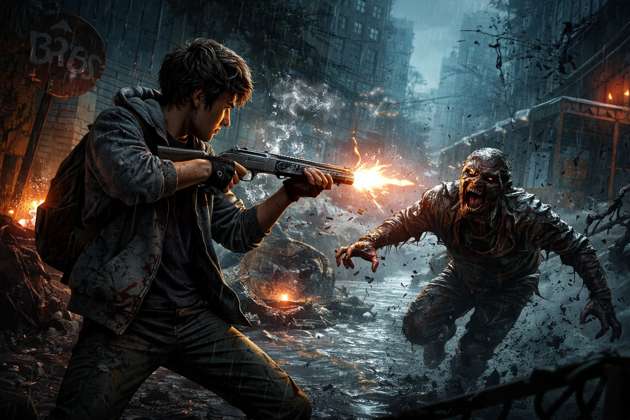 Zombie Blaster Boy - Jabali AI Poster