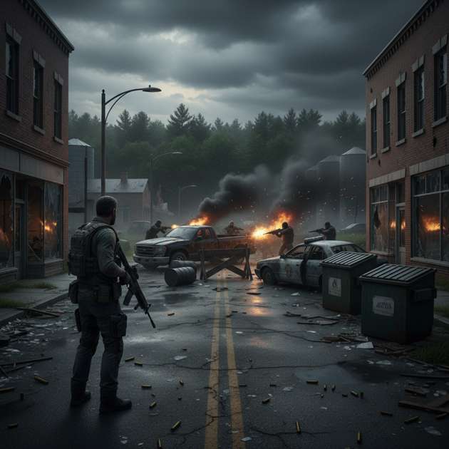 Town Under Siege - Jabali AI Poster