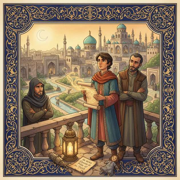 The Lanterns of Baghdad - Jabali AI Poster