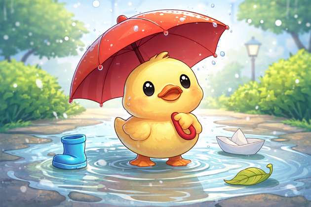 Ducky Drizzle Dash - Jabali AI Poster
