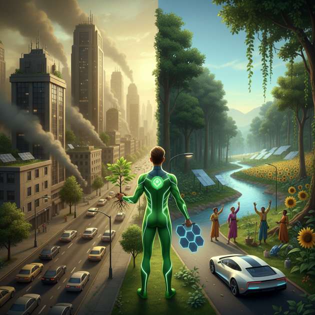 EcoQuest: Power of Green - Jabali AI Poster