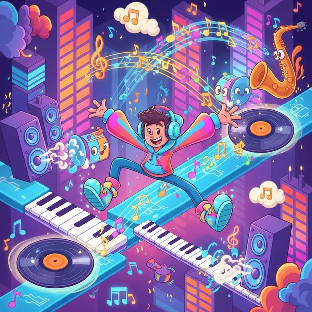 Rhythm Rush - Jabali AI Poster