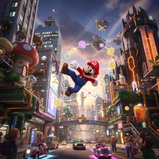 Metro Mario Adventure - Jabali AI Poster
