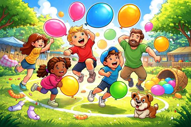 Balloon Bounce Bonanza - Jabali AI Poster
