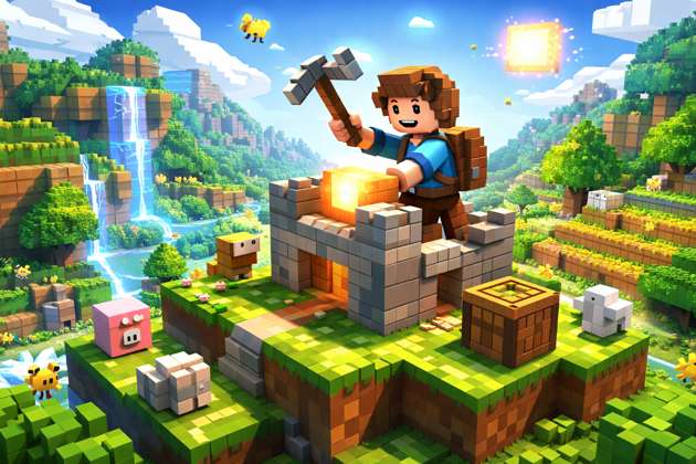 BlockCraft Adventures - Jabali AI Poster