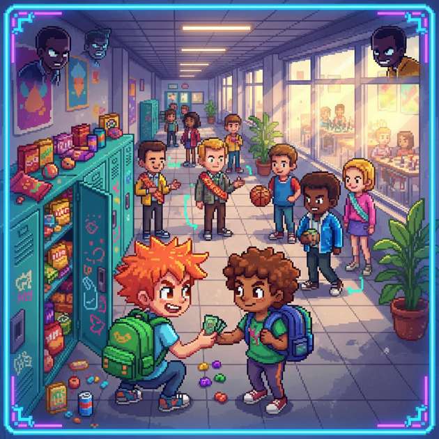 High-School Hustle: Snack Dealer - Jabali AI Poster