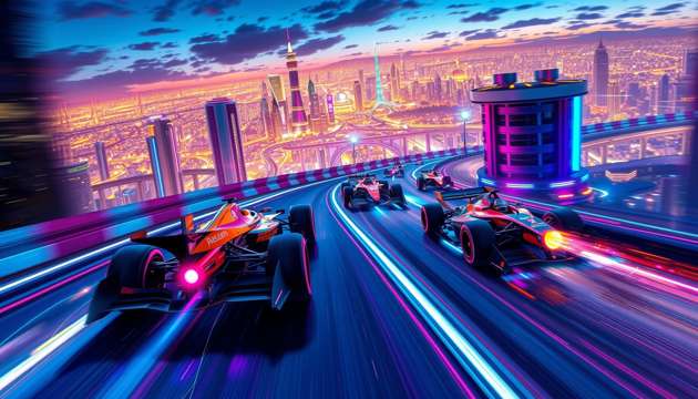 Neon Apex: Combat Grand Prix - Jabali AI Poster