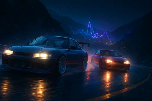 Neon Drift Rivals - Jabali AI Poster