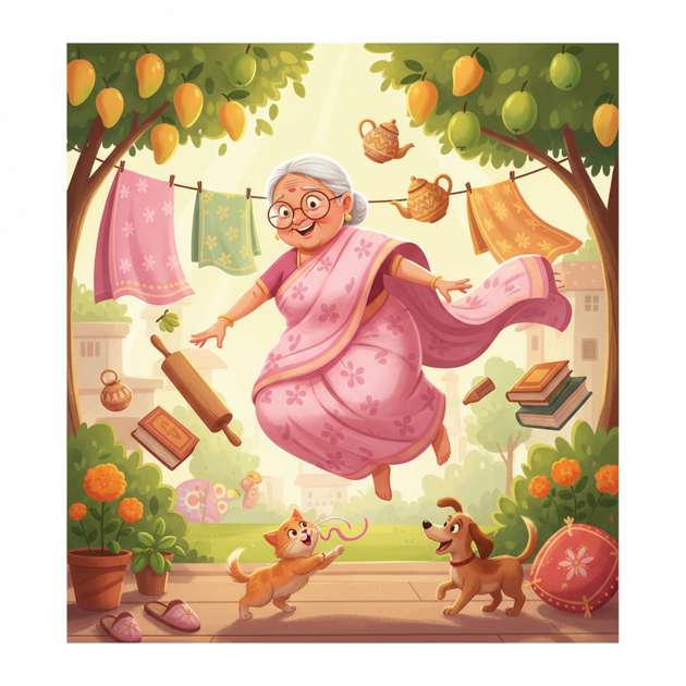 Cozy Sprint: Grandma’s Way - Jabali AI Poster