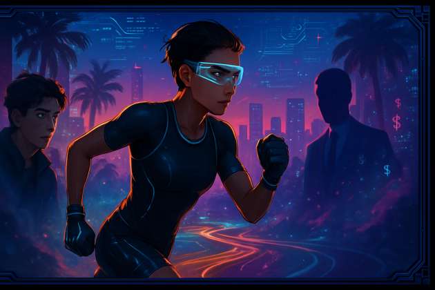 Neon Veins - Jabali AI Poster