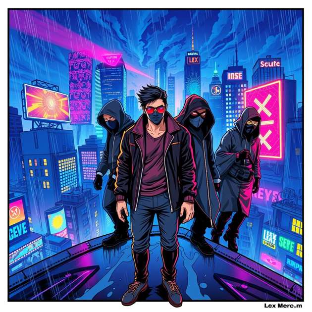 Midnight Masque: City of Masks - Jabali AI Poster