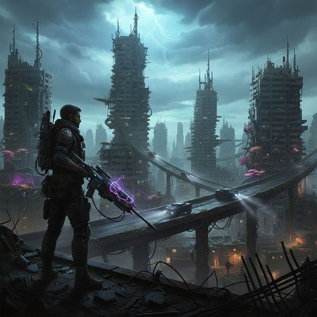 Ruin City Resistance - Jabali AI Poster