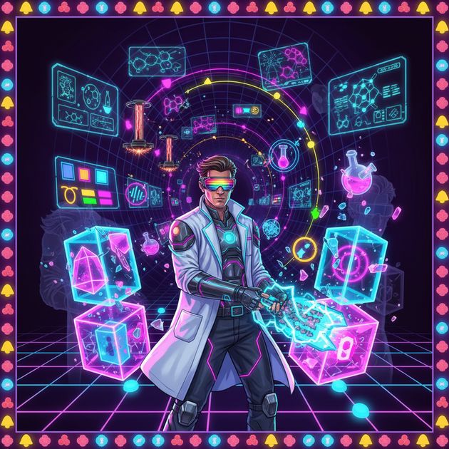 Neon Glass Breaker - Jabali AI Poster