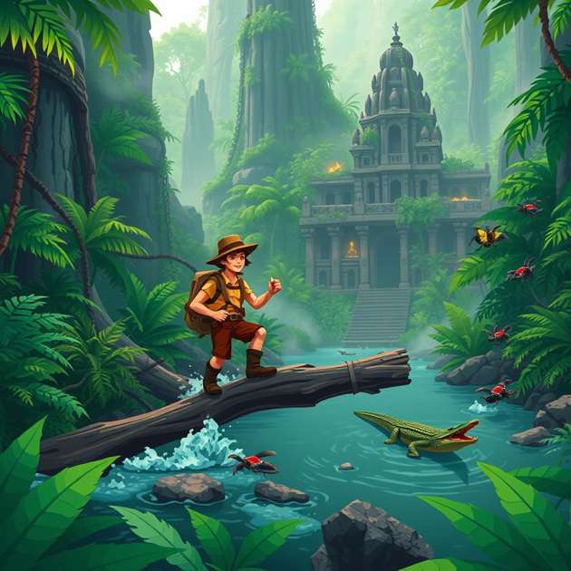Jungle Gold Run - Jabali AI Poster