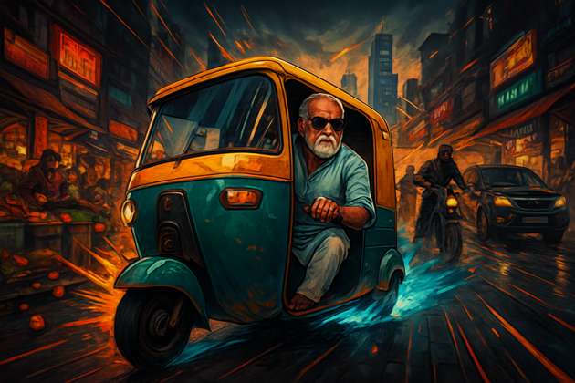 Rickshaw Rampage - Jabali AI Poster