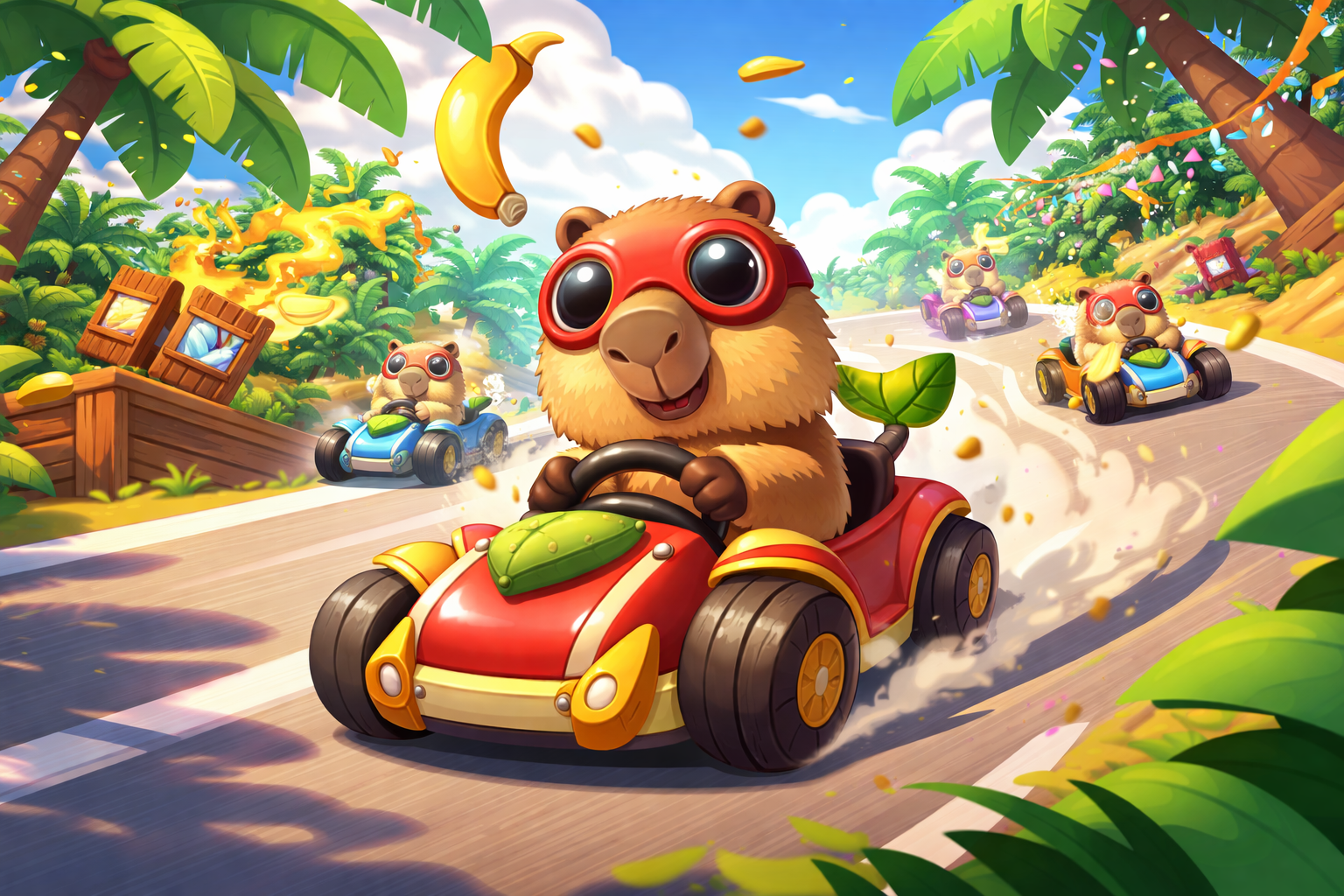 Capybara Kart Rush - Instant game by Jabali AI
