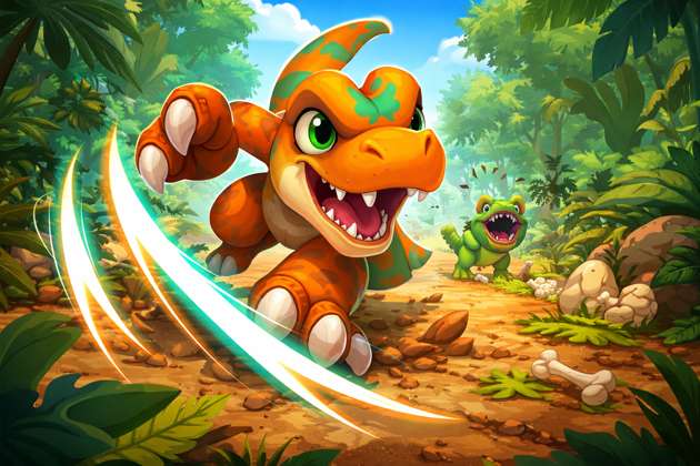 Cakar Dino Dash - Jabali AI Poster