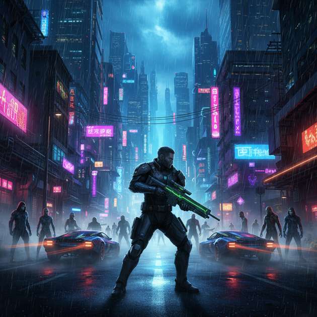 Neon Divide - 3D Open World by Jabali AI