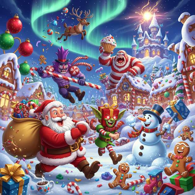 Tinsel & Takedowns: Holiday Rumble - Jabali AI Poster