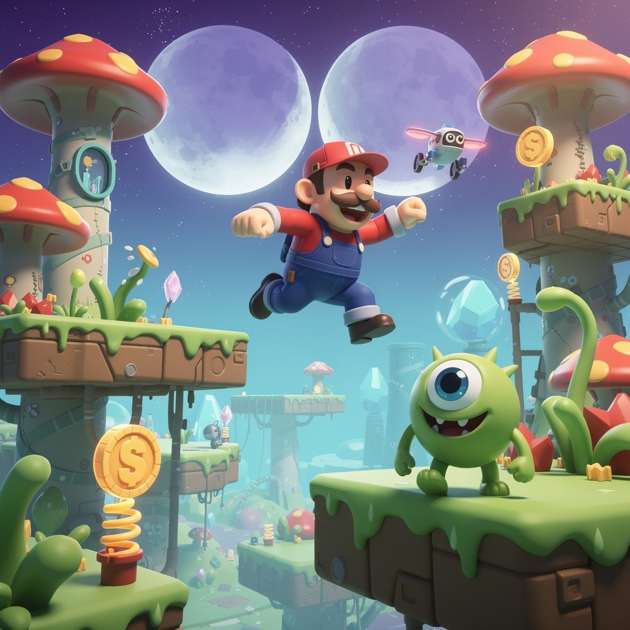 Alien Bros Adventure - Jabali AI Poster