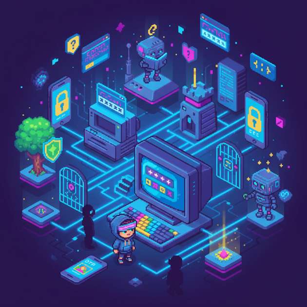 Pixel Cipher: Password City - Jabali AI Poster