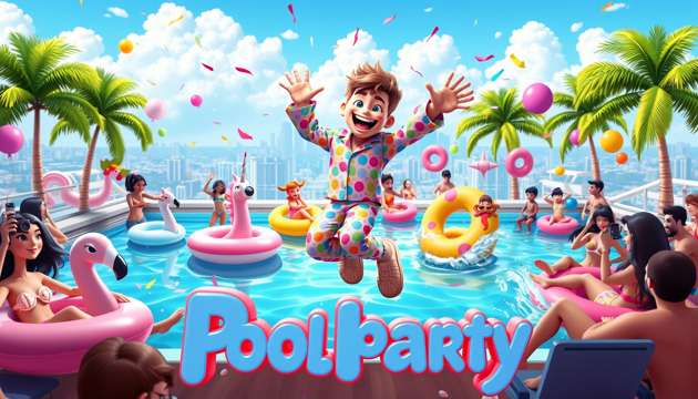 Floatie Frenzy - Jabali AI Poster