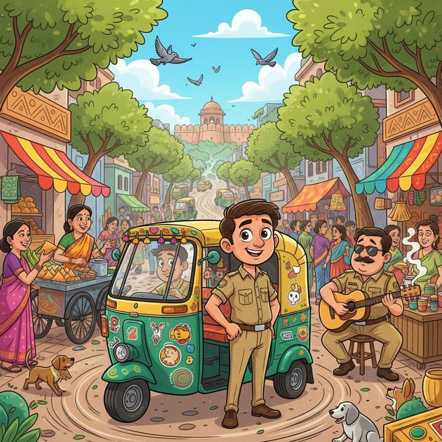 Rickshaw Run: City Hustle - Jabali AI Poster