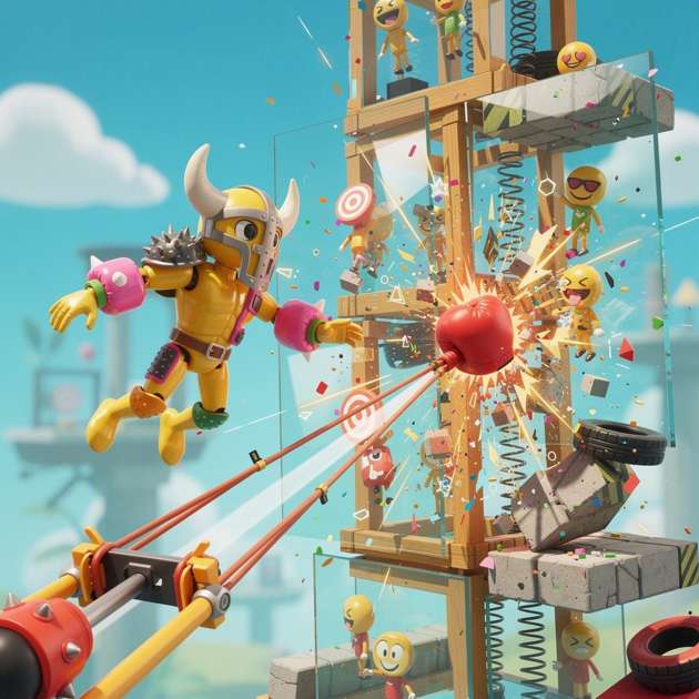 Shatter Punch Physics Ragdoll Chaos - Jabali AI Poster