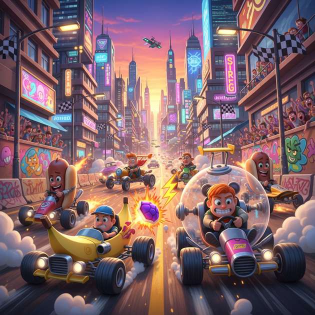 Turbo City Showdown - Jabali AI Poster