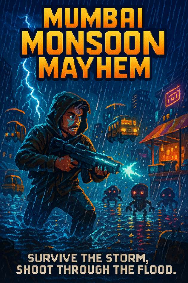 Mumbai Monsoon Mayhem - Jabali AI Poster