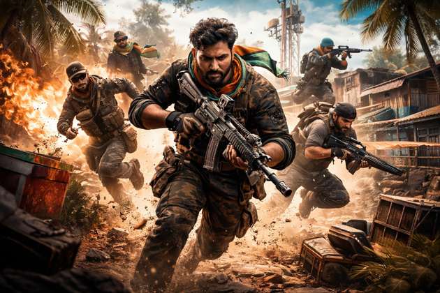 Desi Fire Battlegrounds - Jabali AI Poster