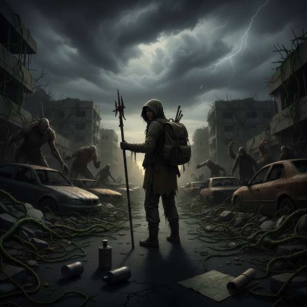 Path Through Ruin - Jabali AI Poster