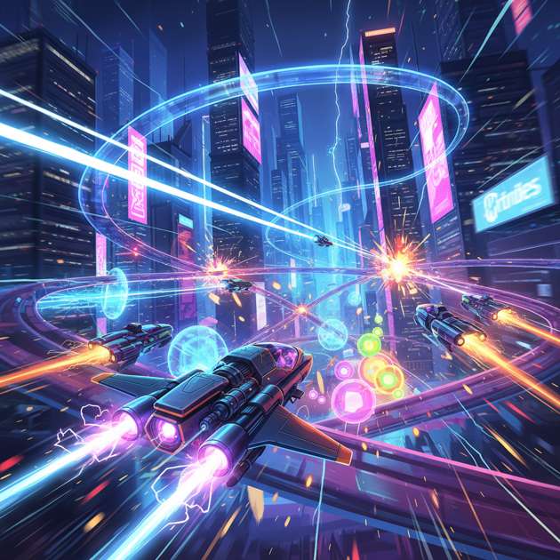 Neon Velocity: Combat Rush - Jabali AI Poster