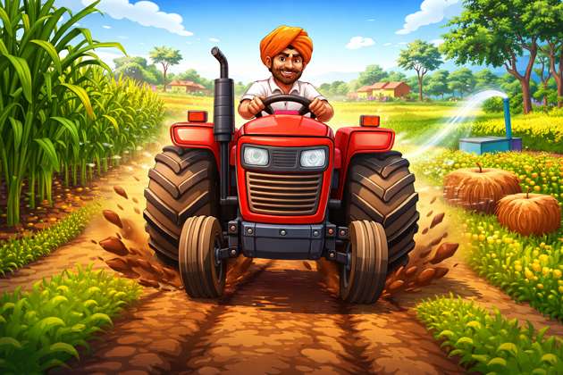 Indian Tractor Tycoon - Jabali AI Poster