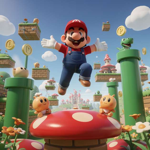 Mario Rush - Jabali AI Poster