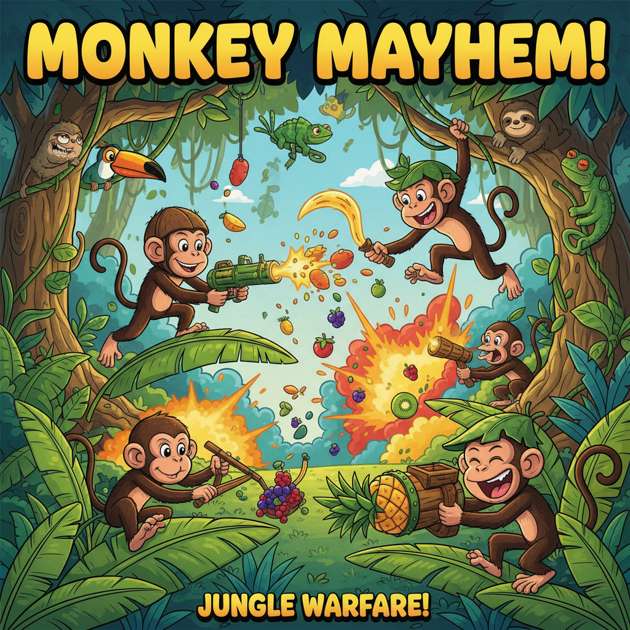 Monkey Mayhem Squad - Directional Shooter by Jabali AI
