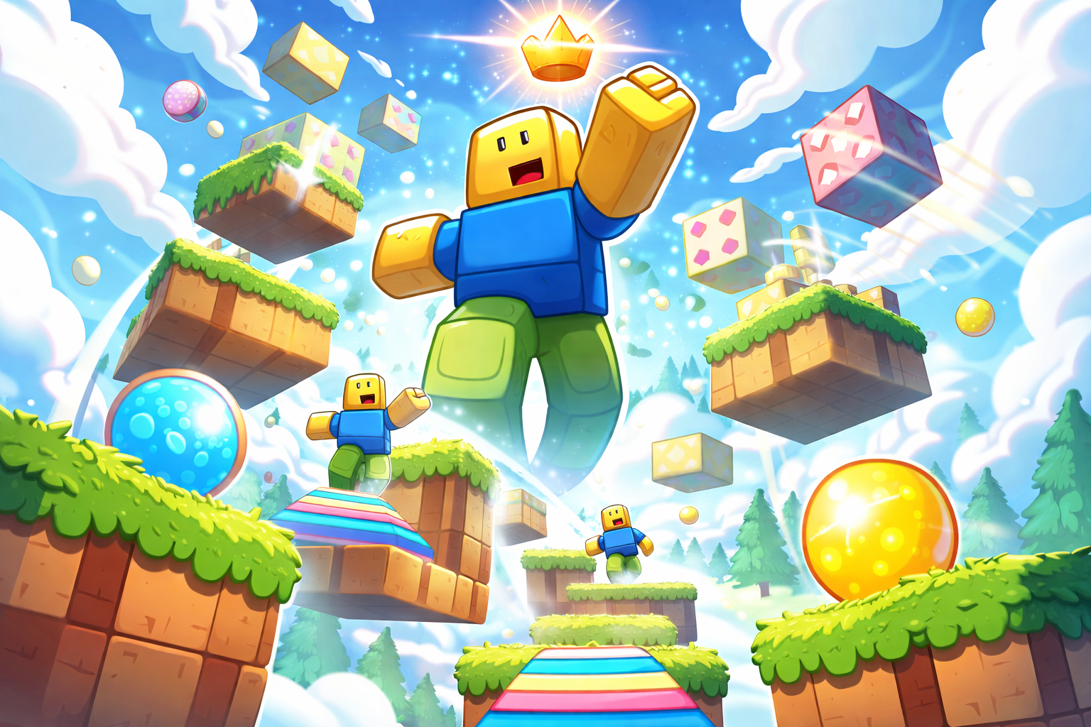 Grow Giant Math Obby - Instant game by Jabali AI