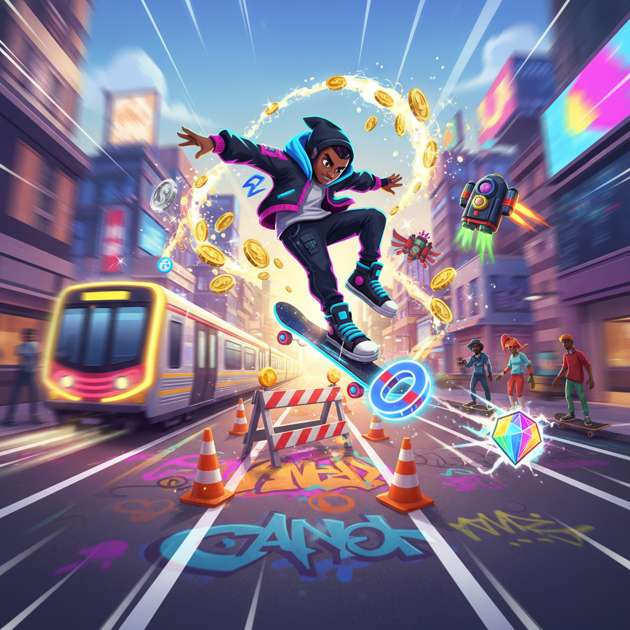 Skate Pulse City - Jabali AI Poster
