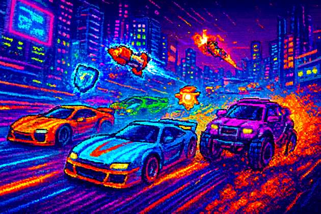 Neon Velocity Rumble - Jabali AI Poster