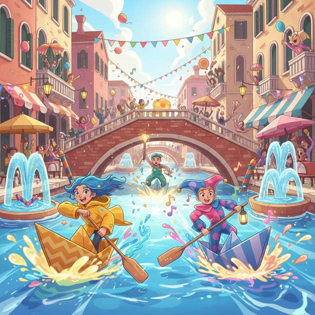 Papercraft Regatta Rush - Jabali AI Poster