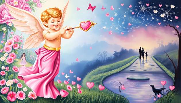Cupid's Enchanted Quest - Jabali AI Poster