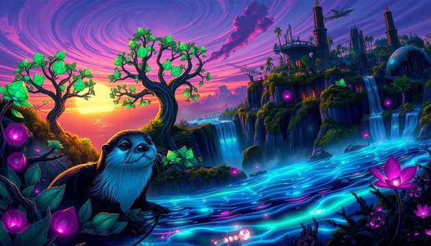 Mira's Bioluminescent Odyssey - Jabali AI Poster