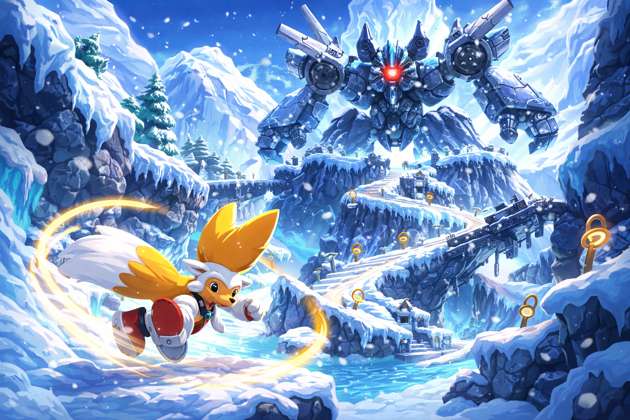 Tails in the Frozen Labyrinth - Jabali AI Poster