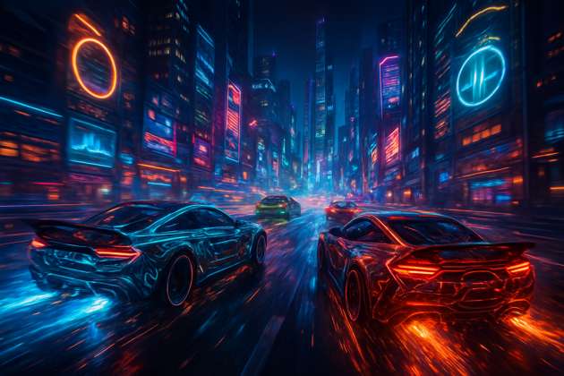 Neon BioRacers - Jabali AI Poster