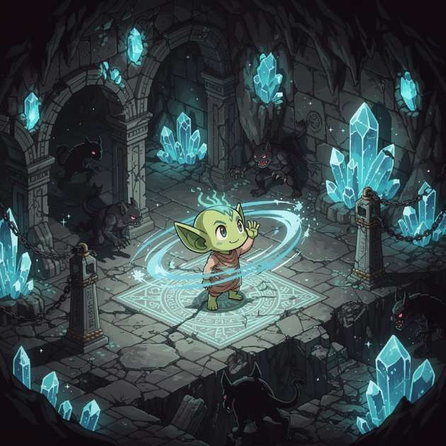 Mana Warden: Crystal Depths - Jabali AI Poster