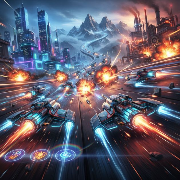 Velocity League: Neon Warfare - Jabali AI Poster