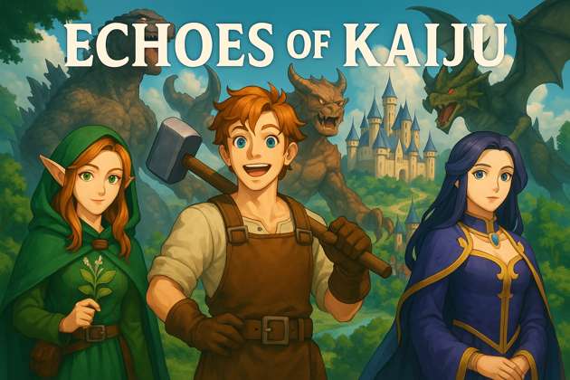 Echoes of Kaiju - Jabali AI Poster