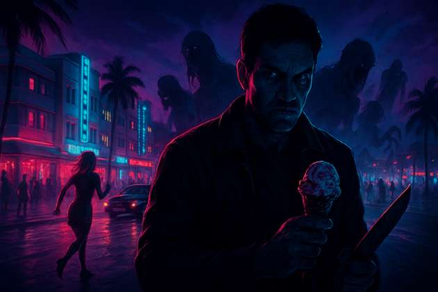 Neon Vice: Miami Hunger - Jabali AI Poster