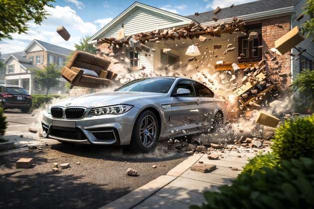 Crash Town BMW - Jabali AI Poster