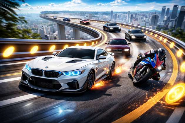 BMW ZigZag Rush 3D - Jabali AI Poster